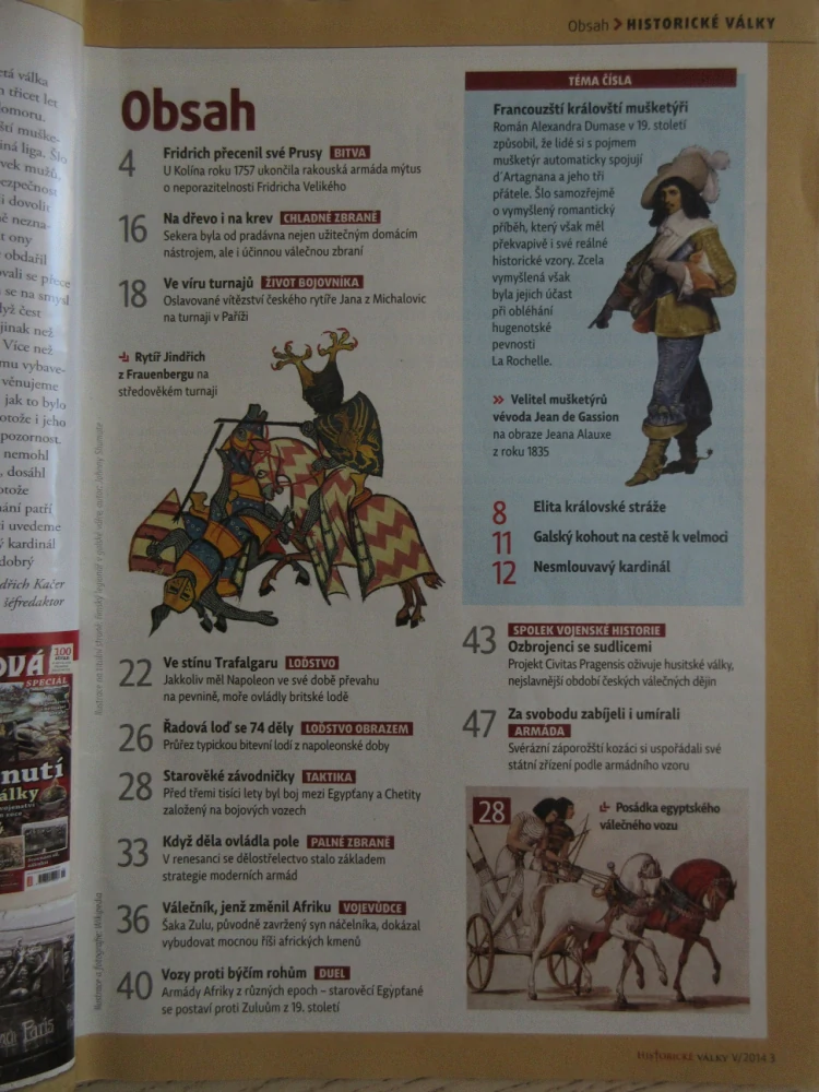 HISTORICKÉ VÁLKY, ŽIVOT A BOJ SKUTEČNÝCH MUŠKETÝRŮ, 5/2014
