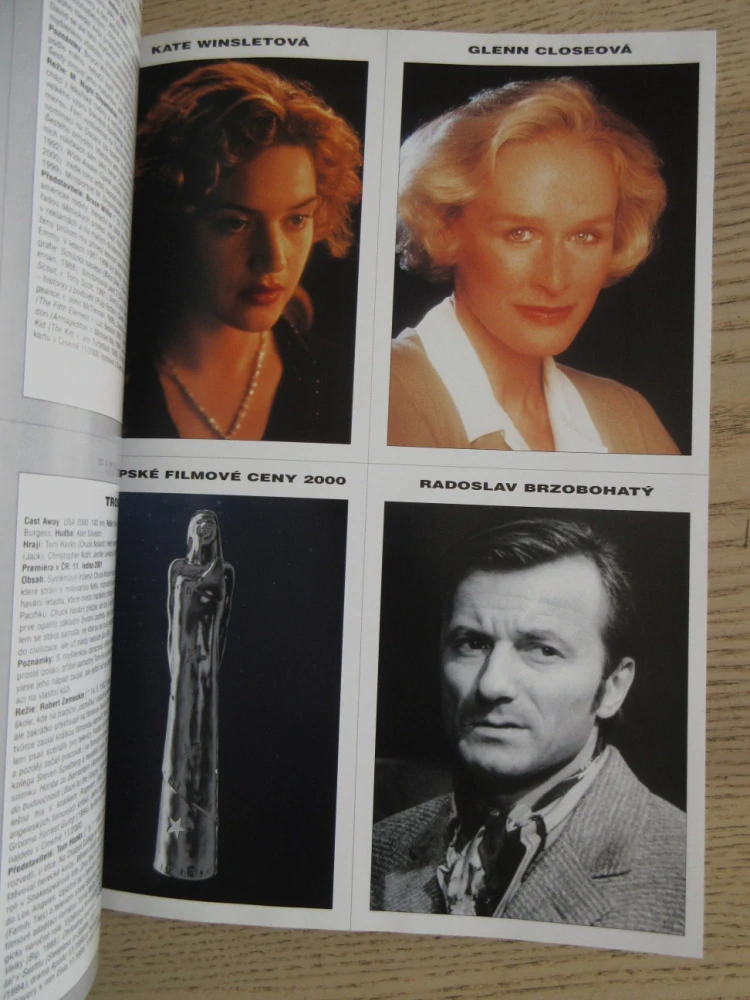 FILMOVÝ ČASOPIS CINEMA, Č. 2/2001, KATE WINSLET, ZDENĚK TROŠKA, CHRIS O'DONNELL, JAN KRAUS, HELEN HUNT AJ.