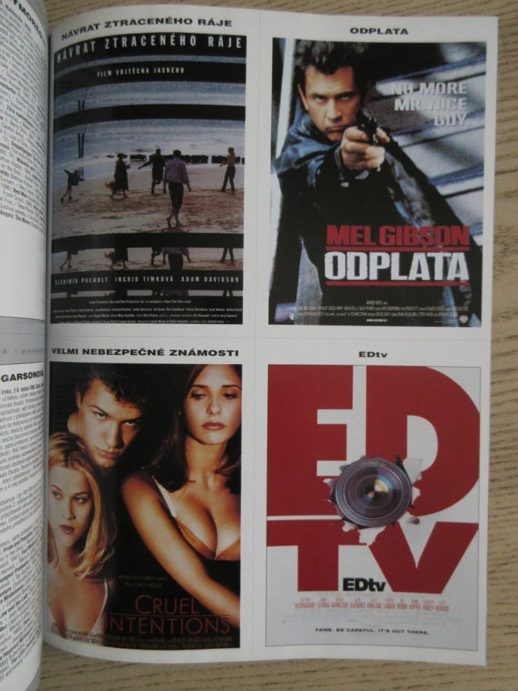 FILMOVÝ ČASOPIS CINEMA, Č. 7/99, DREW BARRYMORE, BILLY CRYSTAL, CHOW YUN-FAT, GREER GARSONOVÁ AJ.