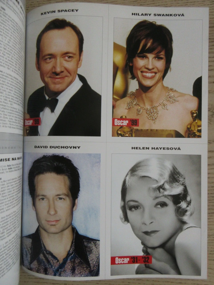 FILMOVÝ ČASOPIS CINEMA, Č. 6/2000, HUGH GRANT, KEVIN SPACEY, DAVID DUCHOVNY, HELEN HAYES, HILARY SWANK, DANA VÁVROVÁ, RIDLEY SCOTT AJ.