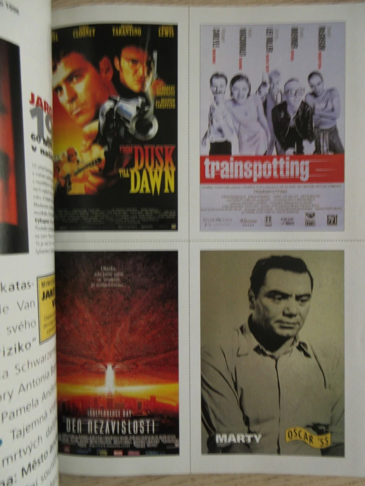 FILMOVÝ ČASOPIS CINEMA, Č. 11/96, DEN NEZÁVISLOSTI, DEMI MOORE, MATTHEW MCCONAUGHEY, JODIE FOSTER, ROBERT DE NIRO, VÝCHOVA DÍVEK V ČECHÁCH AJ.