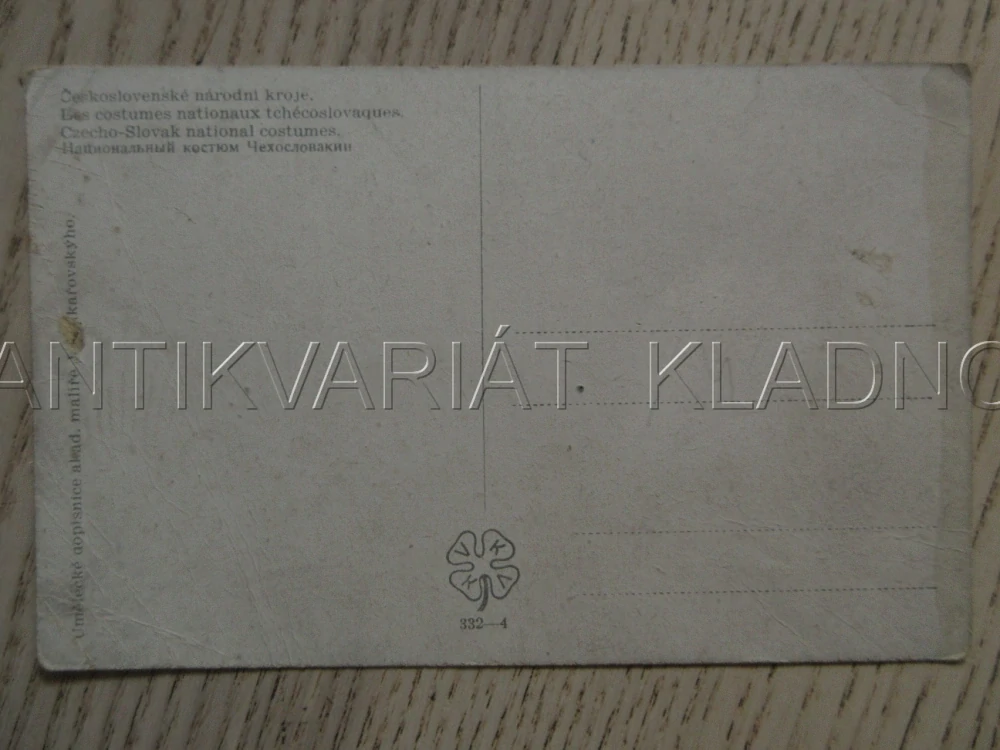 ČESKOSLOVENSKÉ NÁRODNÍ KROJE, J. MUKAŘOVSKÝ