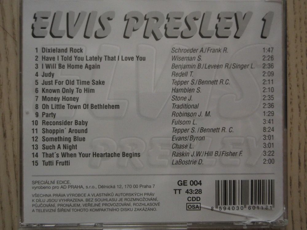 ELVIS PRESLEY, 3X CD HUDBA