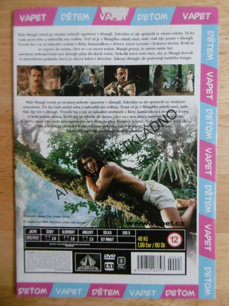 KNIHA DŽUNGLÍ, DVD FILM