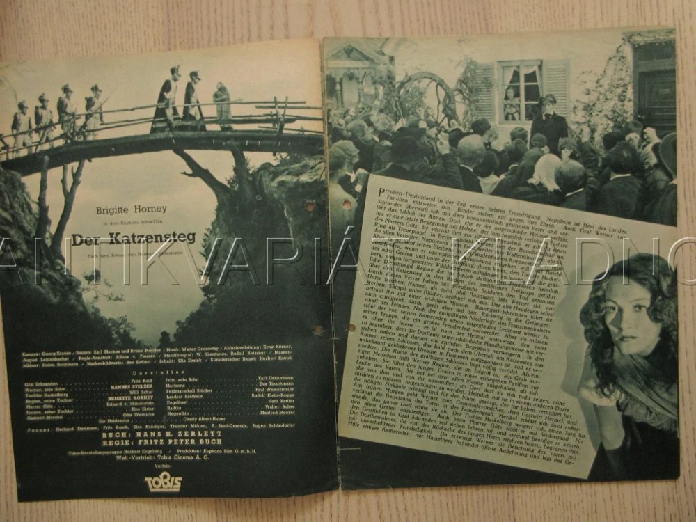 KOČIČÍ STEZKA, H. STELZER, B. HORNEY, F. REIFF, FILM NĚM. ŘÍŠE, FILM KURIER VBŠ Č. 2711