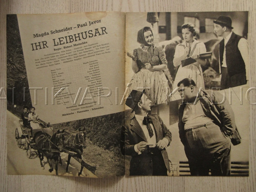 JEJÍ HUSAR, M. SCHNEIDER, P. KEMP, P. JAVOR, FILM NĚM. ŘÍŠE, FILM KURIER VBŠ Č. 2743