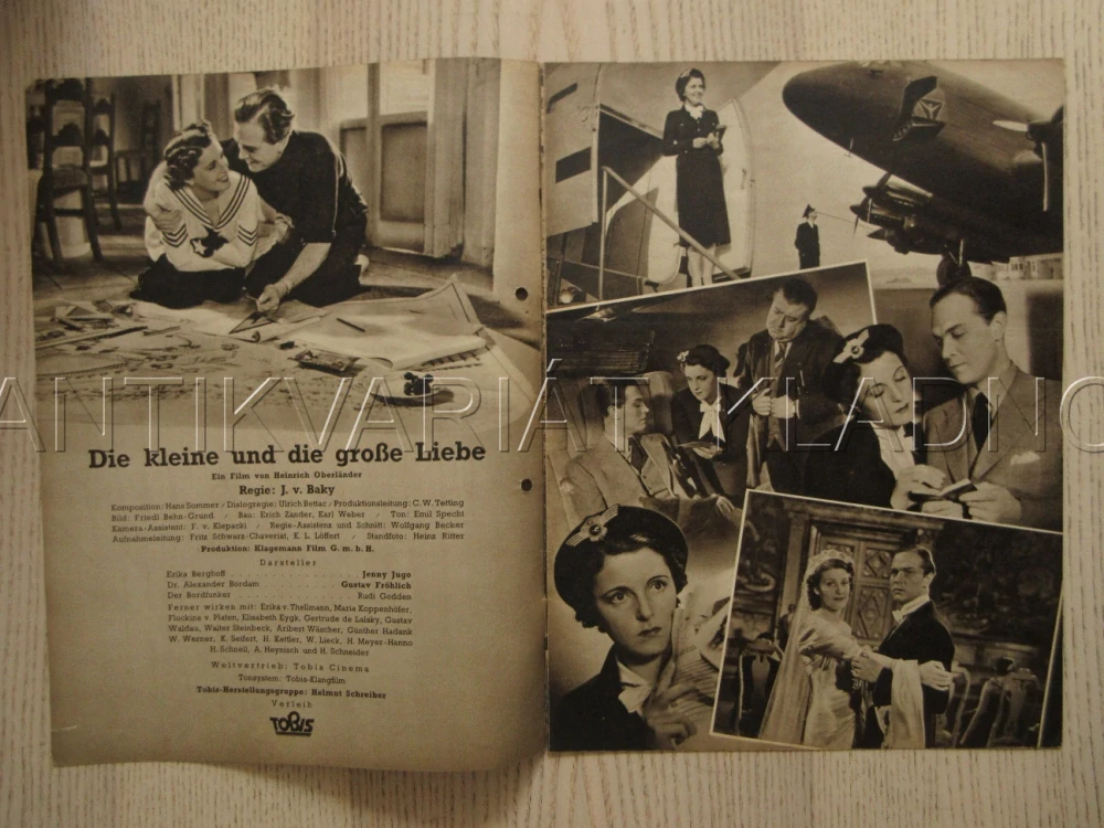 MALÁ A VELKÁ LÁSKA, J. JUGO, G. FRÖHLICH, R. GODDEN, FILM NĚM. ŘÍŠE, FILM KURIER VBŠ Č. 2757