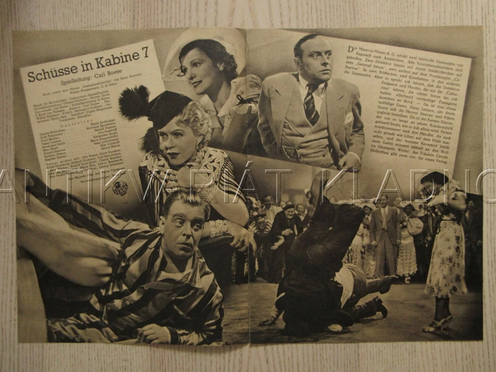 SCHÜSSE IN KABINE 7, M. ANDERGAST, H. SPEELMANS, A. ENGEL, FILM NĚM. ŘÍŠE, FILM KURIER VBŠ Č. 2765