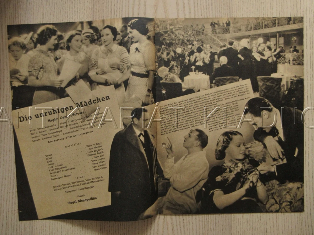 ČTYŘI NEPOKOJNÁ DĚVČÁTKA, L. ENGLISCH, T. LINGEN, K. V. NAGY, FILM RAKOUSKO, FILM KURIER VBŠ Č. 2770