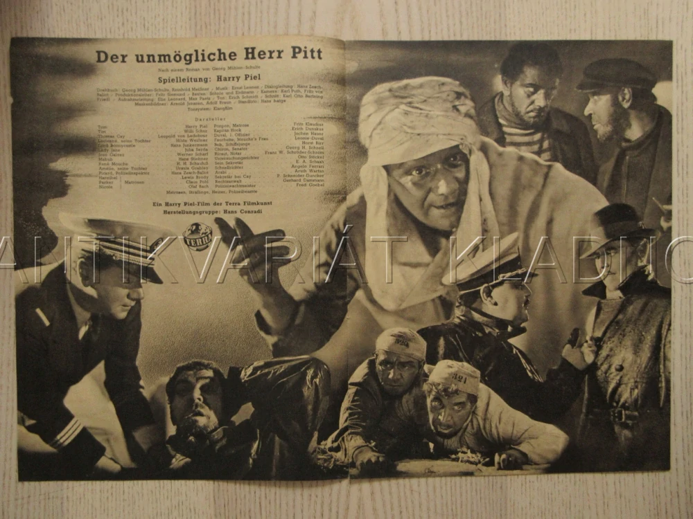ZÁHADNÝ PAN PITT, H. PIEL, W. SCHUR, J. SERDA, FILM NĚM. ŘÍŠE, FILM KURIER VBŠ Č. 2785