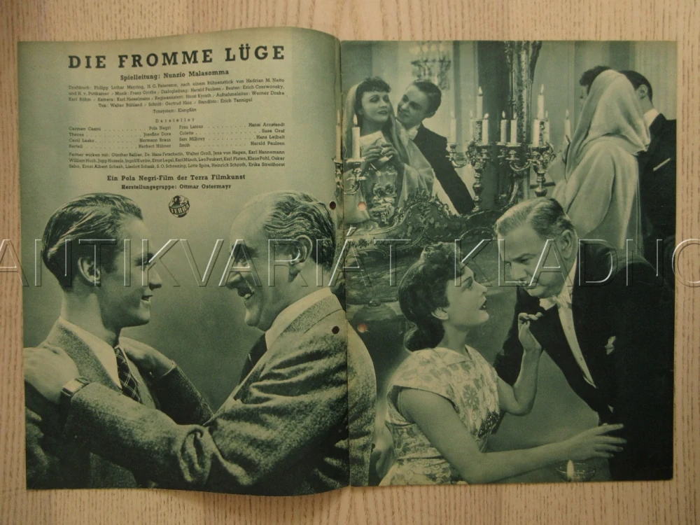 SVATÁ LEŽ, P. NEGRI, J. DORA, H. BRAUN, FILM NĚM. ŘÍŠE, FILM KURIER VBŠ Č. 2788