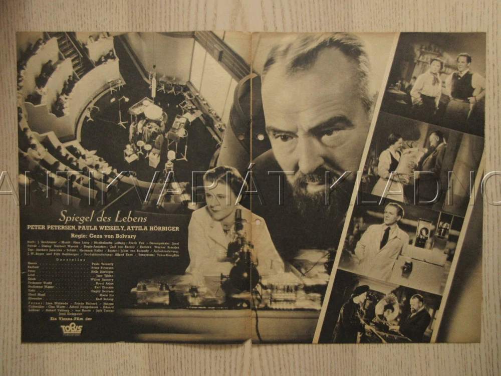 ZRCADLO ŽIVOTA, P. WESSELY, P. PETERSEN, A. HÖRBIGER, FILM RAKOUSKO, FILM KURIER VBŠ Č. 2790