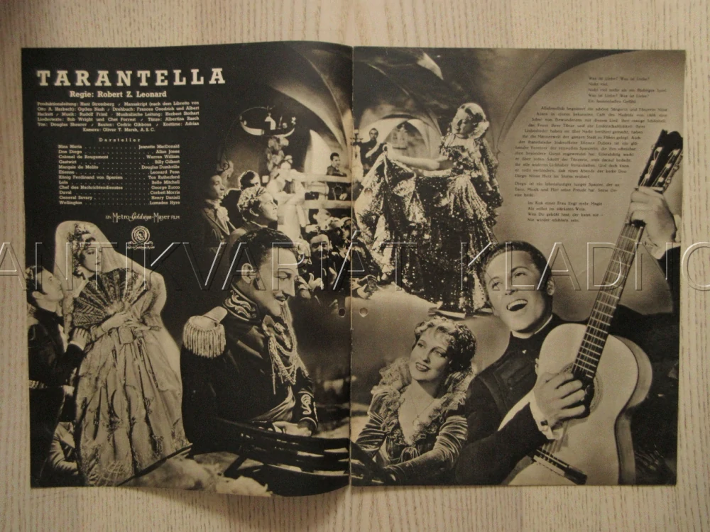 ŠPANĚLSKÁ VYZVĚDAČKA, J. MACDONALD, A. JONES, W. WILLIAM, FILM USA, FILM KURIER VBŠ Č. 2795