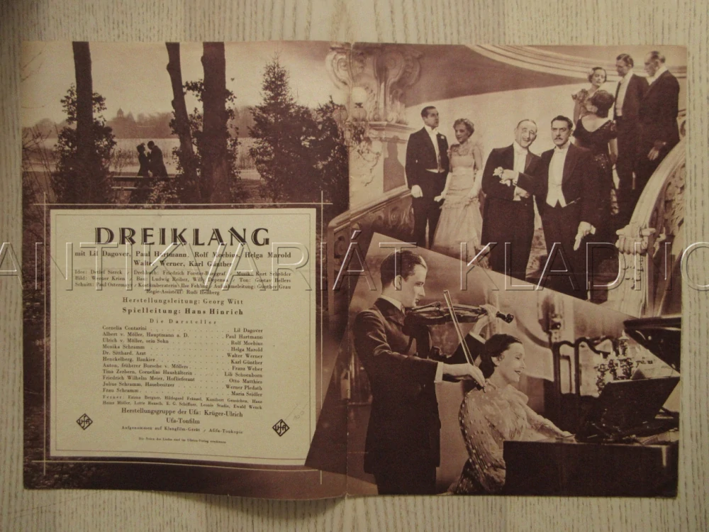 DREIKLAND, LIL DAGOVER, P. HARTMANN, W. WERNER, FILM NĚM. ŘÍŠE, FILM KURIER VBŠ Č. 2799