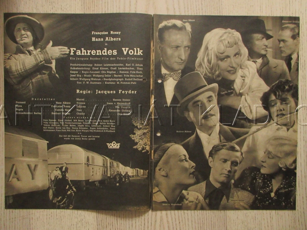 TOULAVÝ NÁROD, H. ALBERS, F. ROSAY, H. HÜBNER, FILM NĚM. ŘÍŠE, FILM KURIER VBŠ Č. 2808