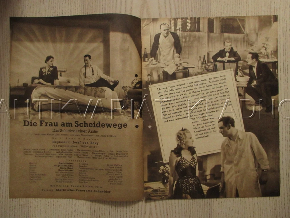 ZLATÉ SRDCE LÉKAŘKY, E. BALSER, M. SCHNEIDER K. HARDT, FILM NĚM. ŘÍŠE, FILM KURIER VBŠ Č. 2810