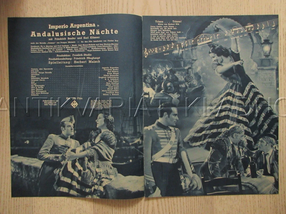 ANDALUSKÉ NOCI, I. ARGENTINA, F. BENFER, K. KLÜSNER, FILM NĚM. ŘÍŠE, FILM KURIER VBŠ Č. 2813