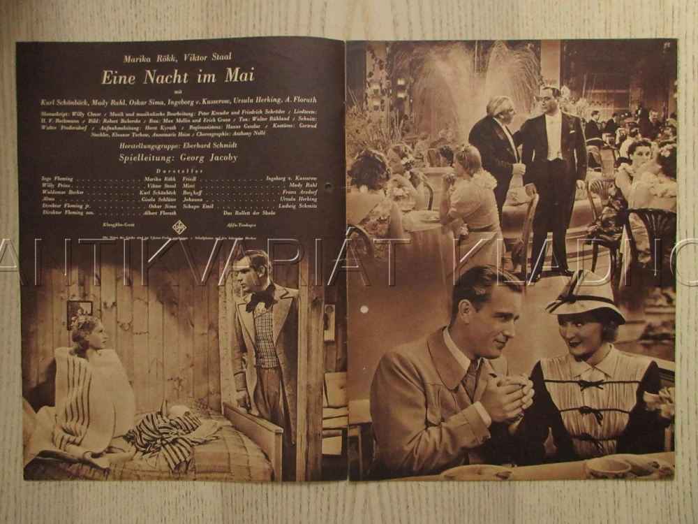 BYLO TO V NOCI MÁJOVÉ..., M. RÖKK, V. STAAL, O. SIMA, FILM NĚM. ŘÍŠE, FILM KURIER VBŠ Č. 2849