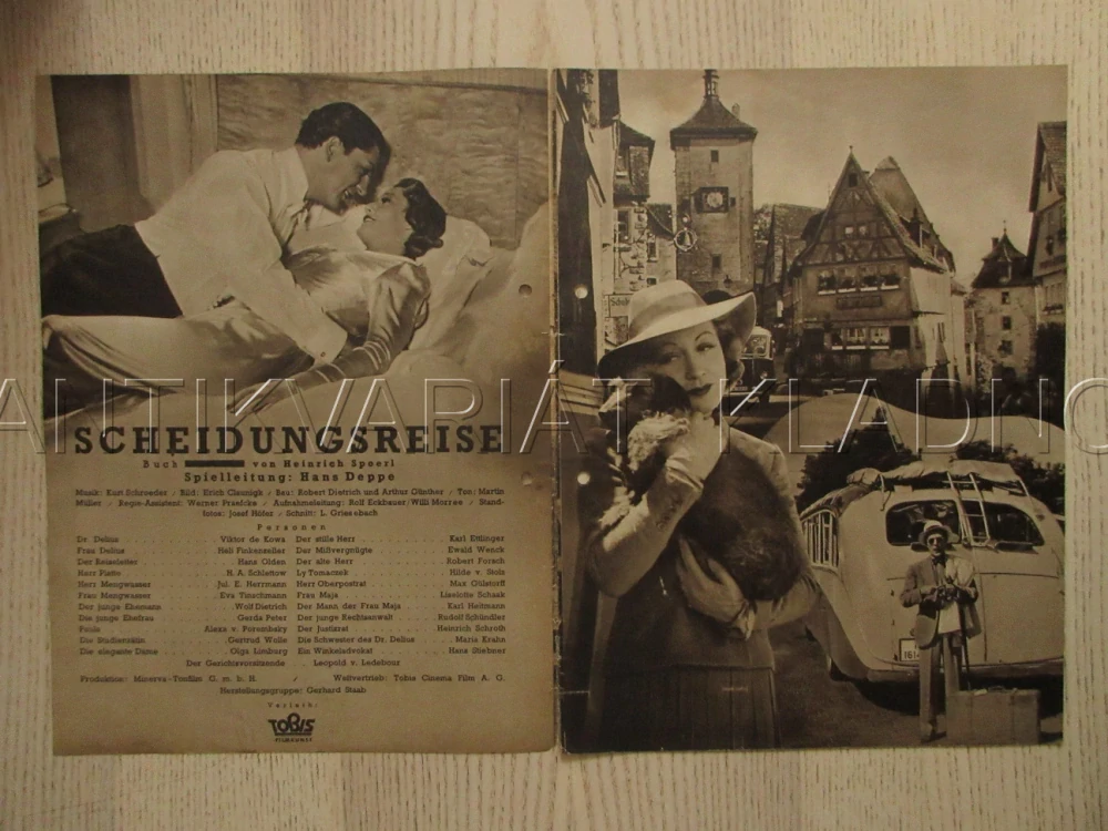 SCHEIDUNGSREISE, V. DE KOWA, H. OLDEN, W. DIETRICH, FILM NĚM. ŘÍŠE, FILM KURIER VBŠ Č. 2853