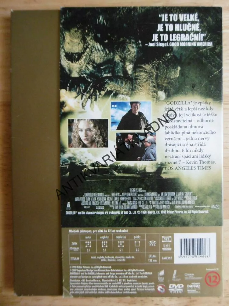 GODZILLA, DVD FILM
