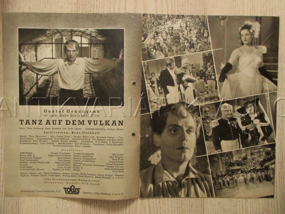 TANZ AUF DEM VULKAN, R. A. ROBERTS, T. LINGEN, G. GRÜNDGENS, FILM NĚM. ŘÍŠE, FILM KURIER VBŠ Č. 2862