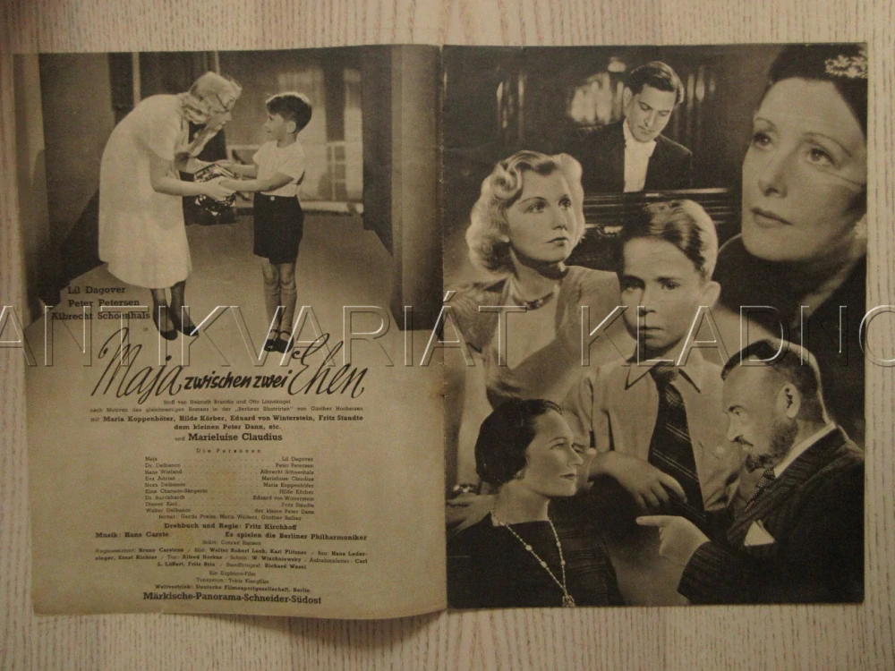 DVĚ MANŽELSTVÍ PANÍ MÁJI, LIL DAGOVER, P. PETERSEN, A. SCHOENHALS, FILM NĚM. ŘÍŠE, FILM KURIER VBŠ Č. 2880