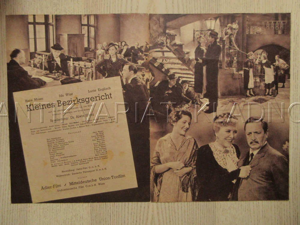SOUDNÍ SLUHA ADVOKÁTEM, H. MOSER, I. WÜST, L. ENGLISCH, FILM NĚM. ŘÍŠE, FILM KURIER VBŠ Č. 2882