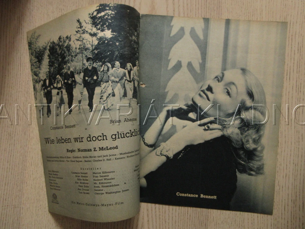 MARRILY WE LIVE, C. BENNETT, B. AHERNE, B. BURKE, FILM USA, FILM KURIER VBŠ Č. 2886