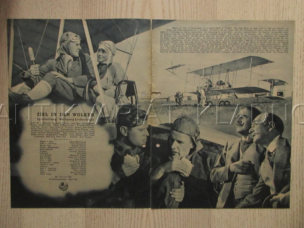ZIEL IN DEN WOLKEN, A. MATTERSTOCK, B. HORNEY, L. MARENBACH, FILM NĚM. ŘÍŠE, FILM KURIER VBŠ Č. 2893