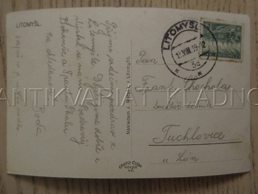 LITOMYŠL, NÁMĚSTÍ, OKRES SVITAVY, POHLEDNICE 1074