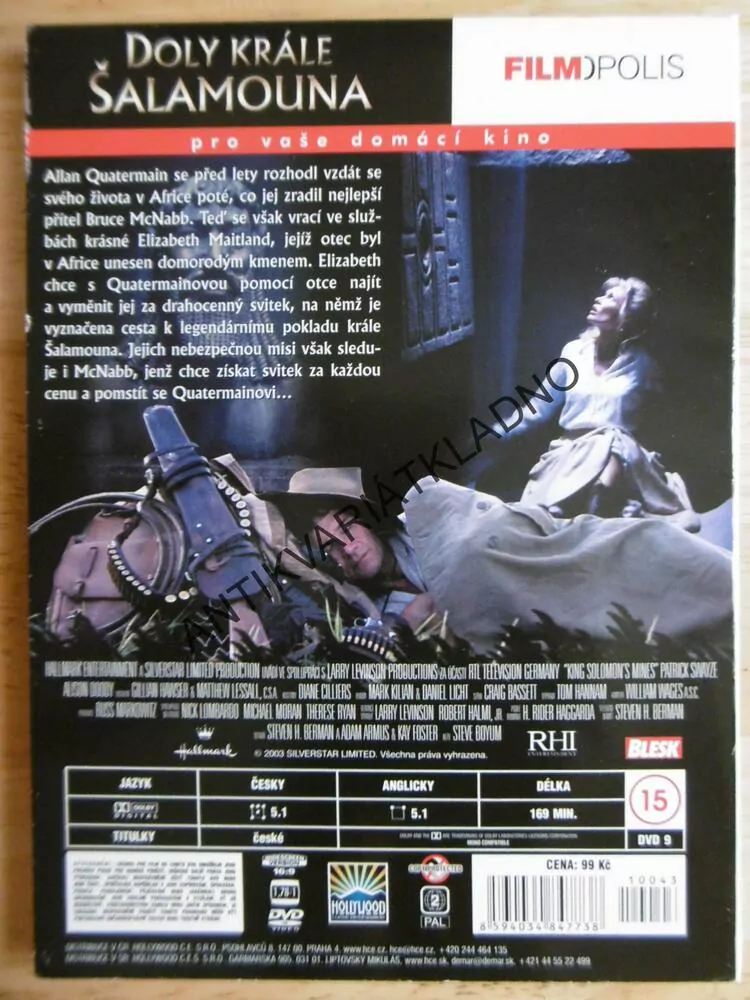DOLY KRÁLE ŠALAMOUNA, DVD FILM
