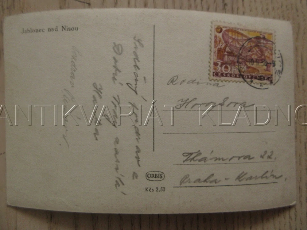 JABLONEC N. NISOU, POHLED NA MĚSTO, OKRES JABLONEC NAD NISOU, POHLEDNICE 1083