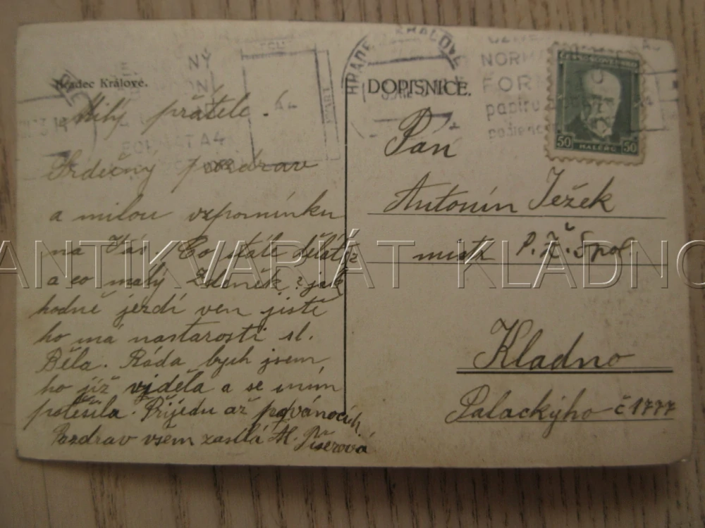 HRADEC KRÁLOVÉ, MOST, ŘEKA, OKRES CHRUDIM, POHLEDNICE 1095