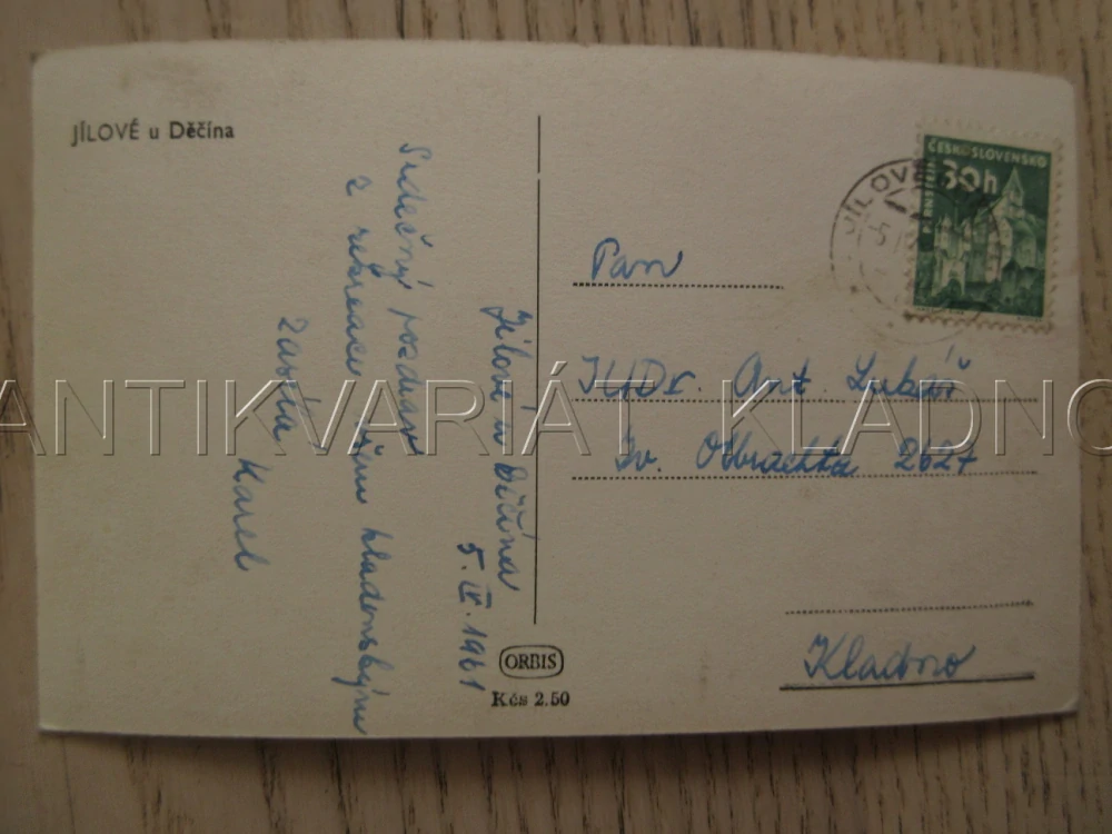JÍLOVÉ U DĚČÍNA, OKRES DĚČÍN, POHLEDNICE 1100