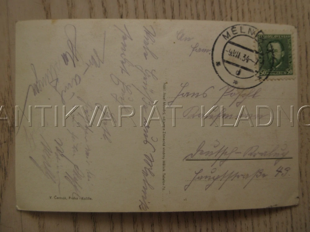 SOUTOK VLTAVY A LABE, OKRES MĚLNÍK, POHLEDNICE 1102