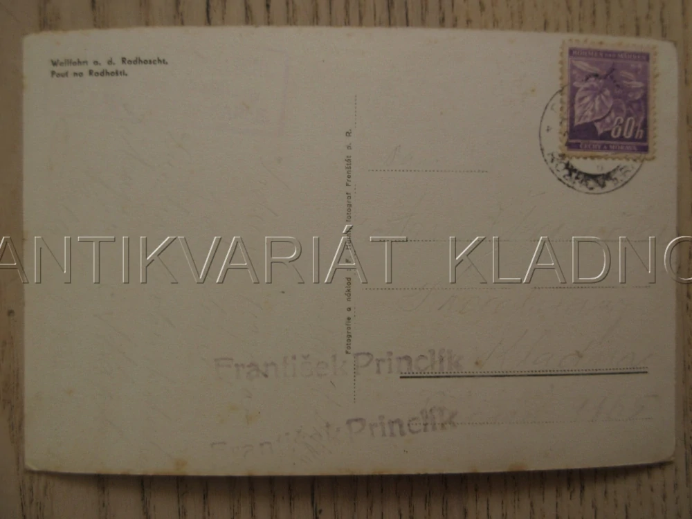 POUŤ NA RADHOŠTI, OKRES VSETÍN, POHLEDNICE 1104