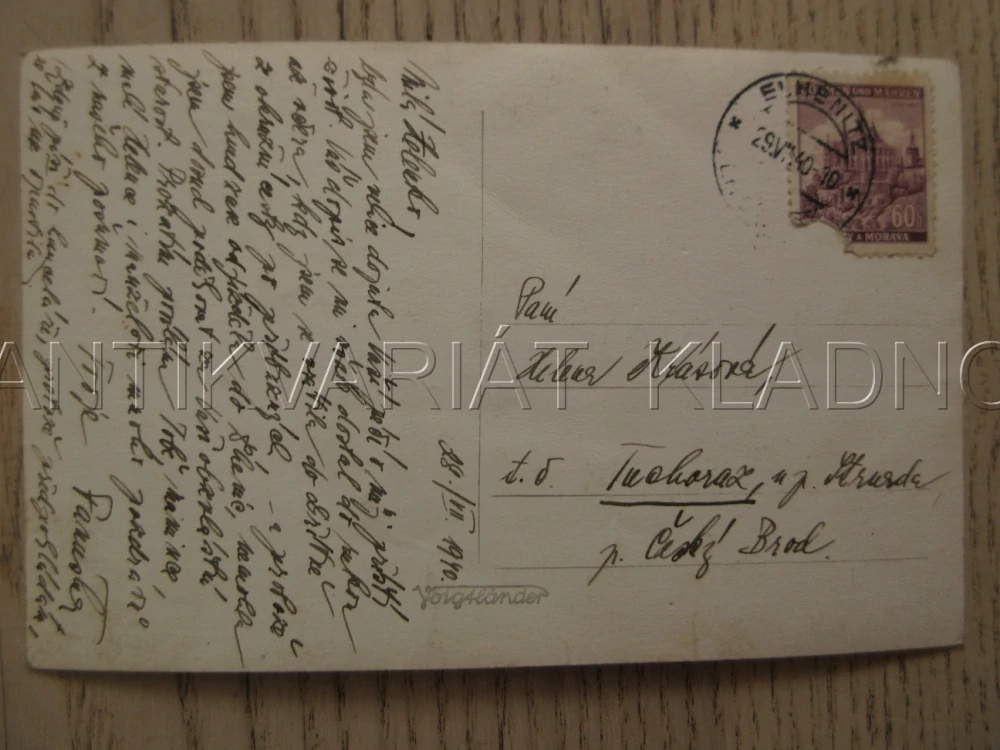LHENICE, SAD, OKRES PRACHATICE, POHLEDNICE 1105