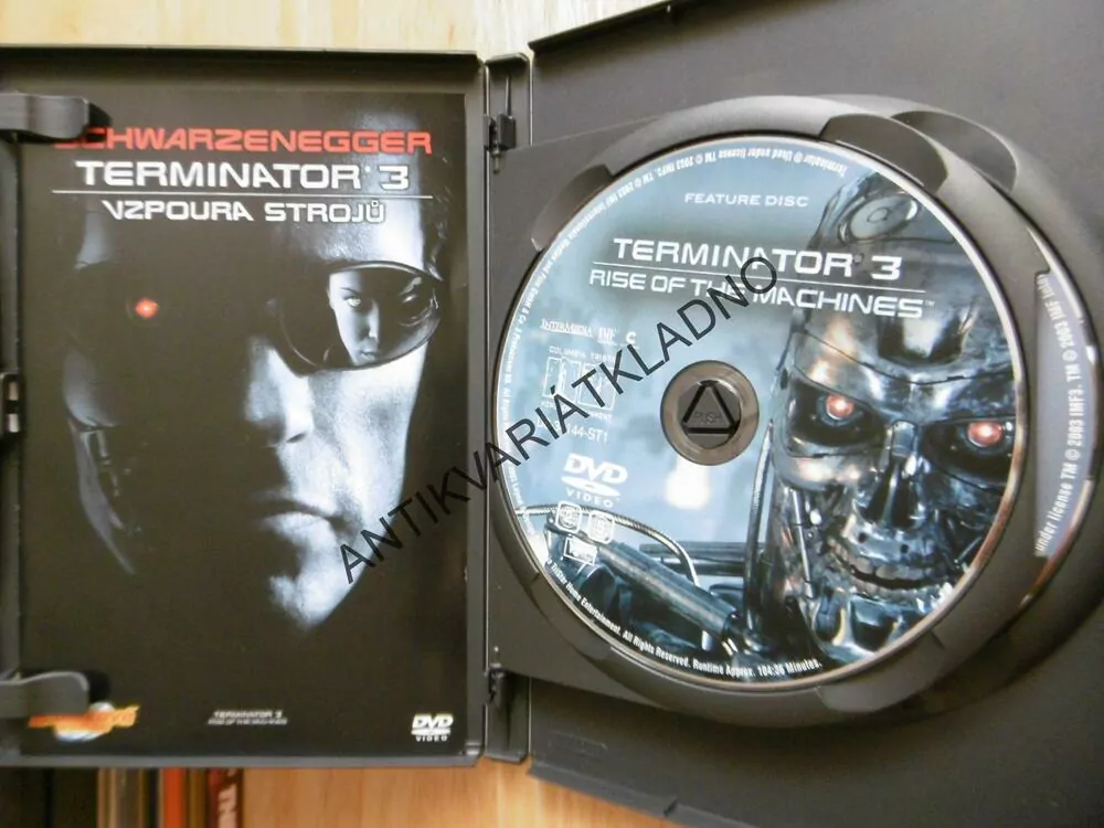 TERMINATOR 3, VZPOURA STROJŮ, 2 DVD FILM