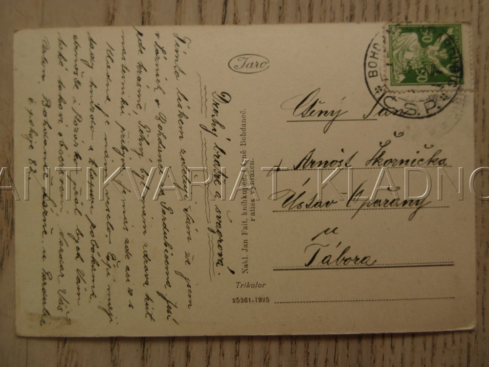 LÁZNĚ BOHDANEČ, LÁZEŇSKÁ BUDOVA, OKRES PARDUBICE, POHLEDNICE 1115B