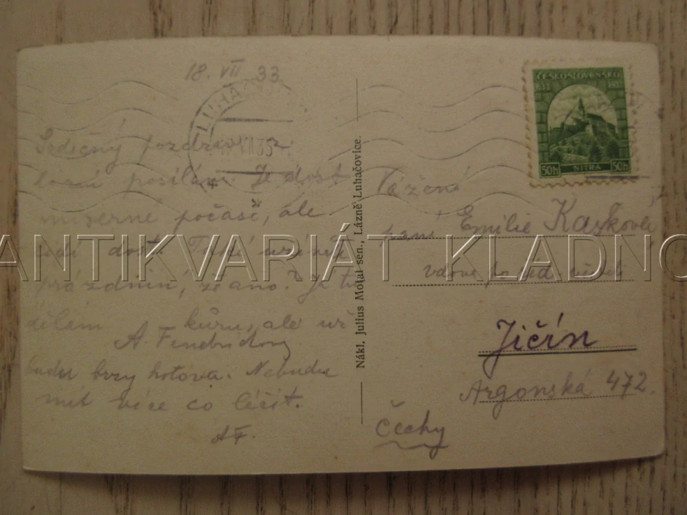 LÁZNĚ LUHAČOVICE, LÁZEŇSKÉ NÁMĚSTÍ, PRAMEN VINCENTKA, OKRES ZLÍN, POHLEDNICE 1119