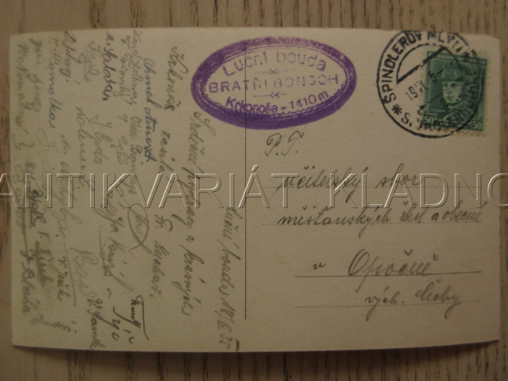 KRKONOŠE, LUČNÍ BOUDA, OKRES TRUTNOV, POHLEDNICE 1123