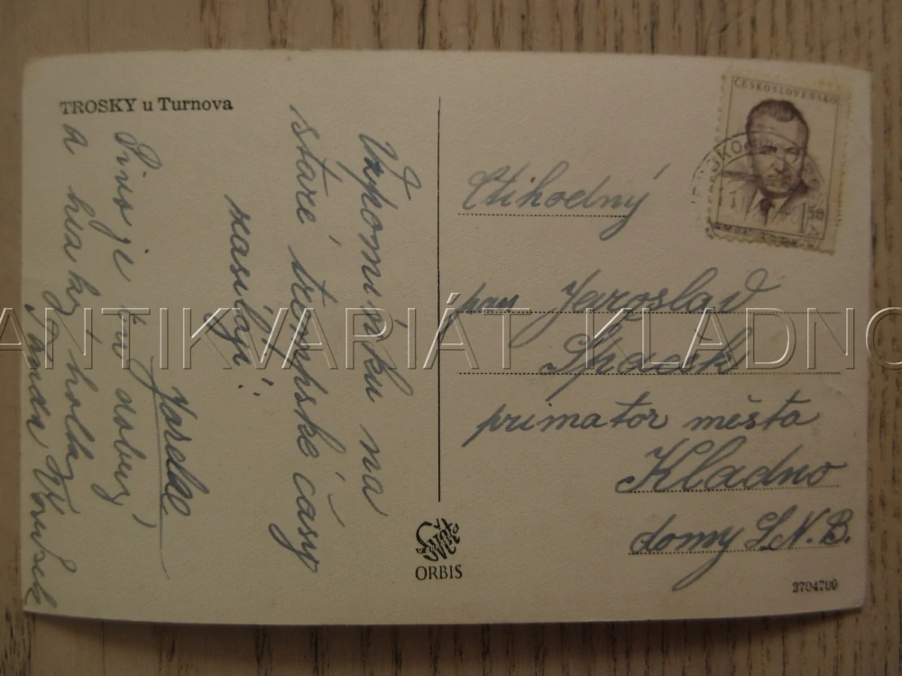 TROSKY, TURNOV, OKRES SEMILY, POHLEDNICE 1126