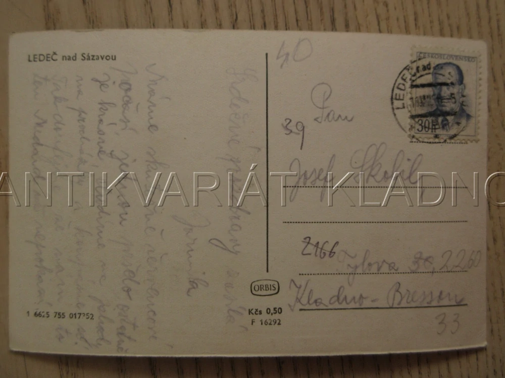 LEDEČ NAD SÁZAVOU, OKRES HAVLÍČKŮV BROD, POHLEDNICE 1133