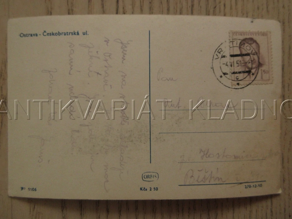 OSTRAVA - ČESKOBRATRSKÁ ULICE, OKRES OSTRAVA-MĚSTO, POHLEDNICE 1150