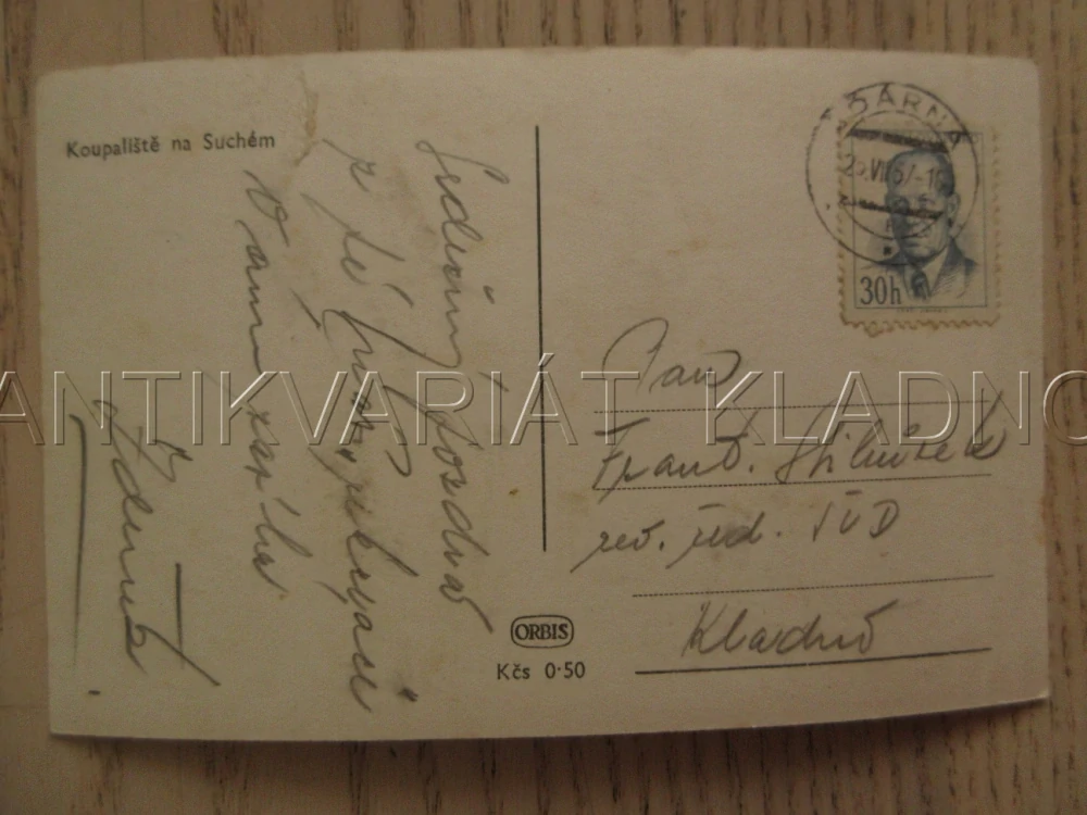 KOUPALIŠTĚ NA SUCHÉM, OKRES BLANSKO, POHLEDNICE 1155