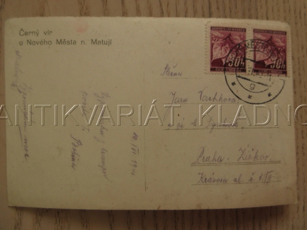 ČERNÝ VÍR U NOVÉHO MĚSTA N. METUJÍ, OKRES NÁCHOD, POHLEDNICE 1159