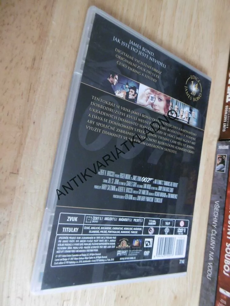 JAMES BOND 007- DIAMANTY JSOU VĚČNÉ, DVD FILM