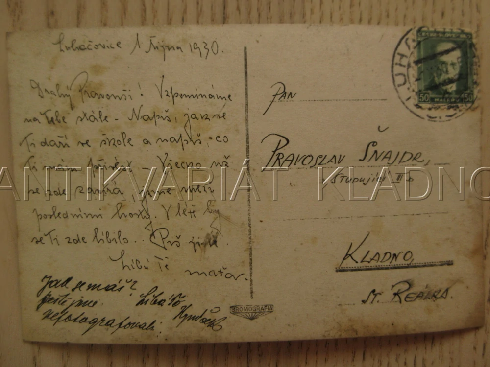 LÁZNĚ LUHAČOVICE - ŘEDITELSTVÍ LÁZNÍ A DŮM B. SMETANY, OKRES ZLÍN, POHLEDNICE 1172