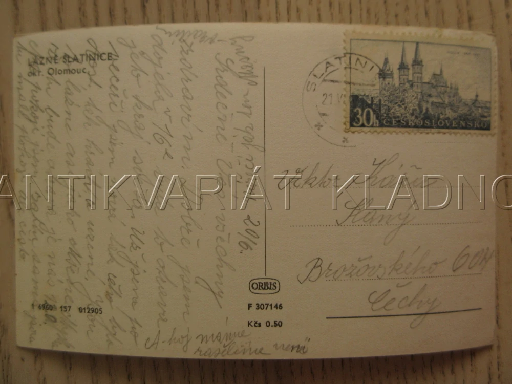 LÁZNĚ SLATINICE, OKRES OLOMOUC, POHLEDNICE 1181