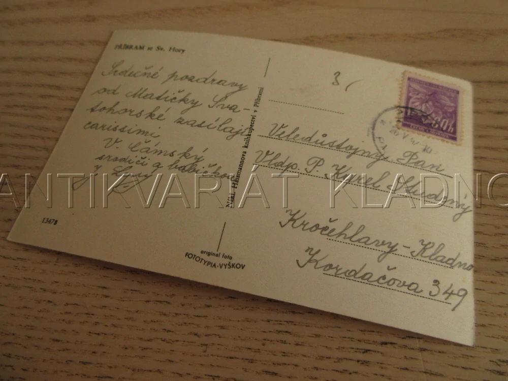 PŘÍBRAM SE SV. HORY, OKRES PŘÍBRAM, POHLEDNICE 1182